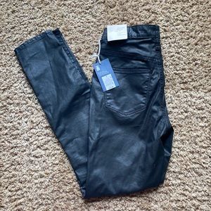 Target high rise skinny “leather” jeans. New with tags